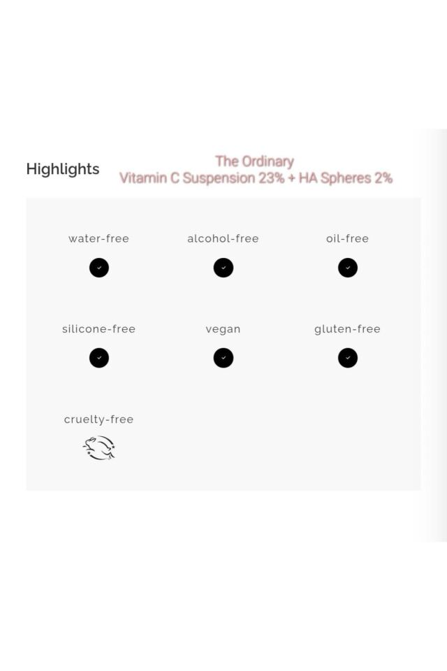 Vitamin C Suspension 23% + HA Spheres 2% 30ml