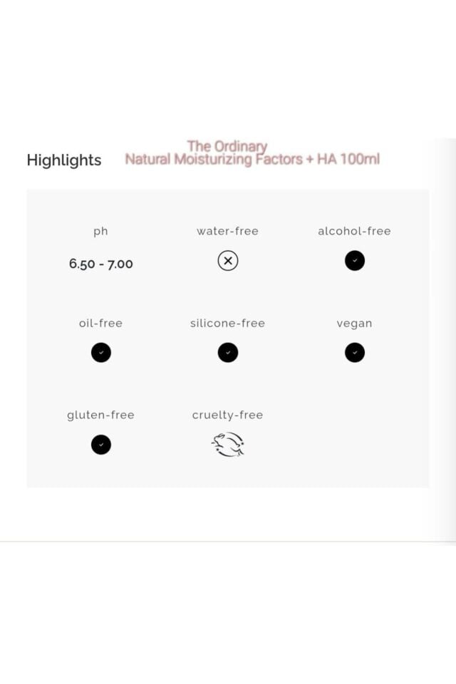 Natural Moisturizing Factors + HA 100ml- Yüz Nemlendiricisi