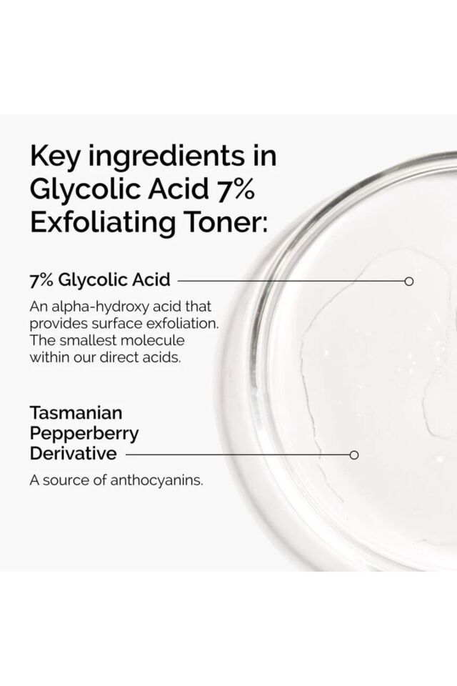 Glycolic Acid 7% Toning Solution  100ml. - Aydınlatmaya ve Pürüzsüzleştirmeye Yardımcı