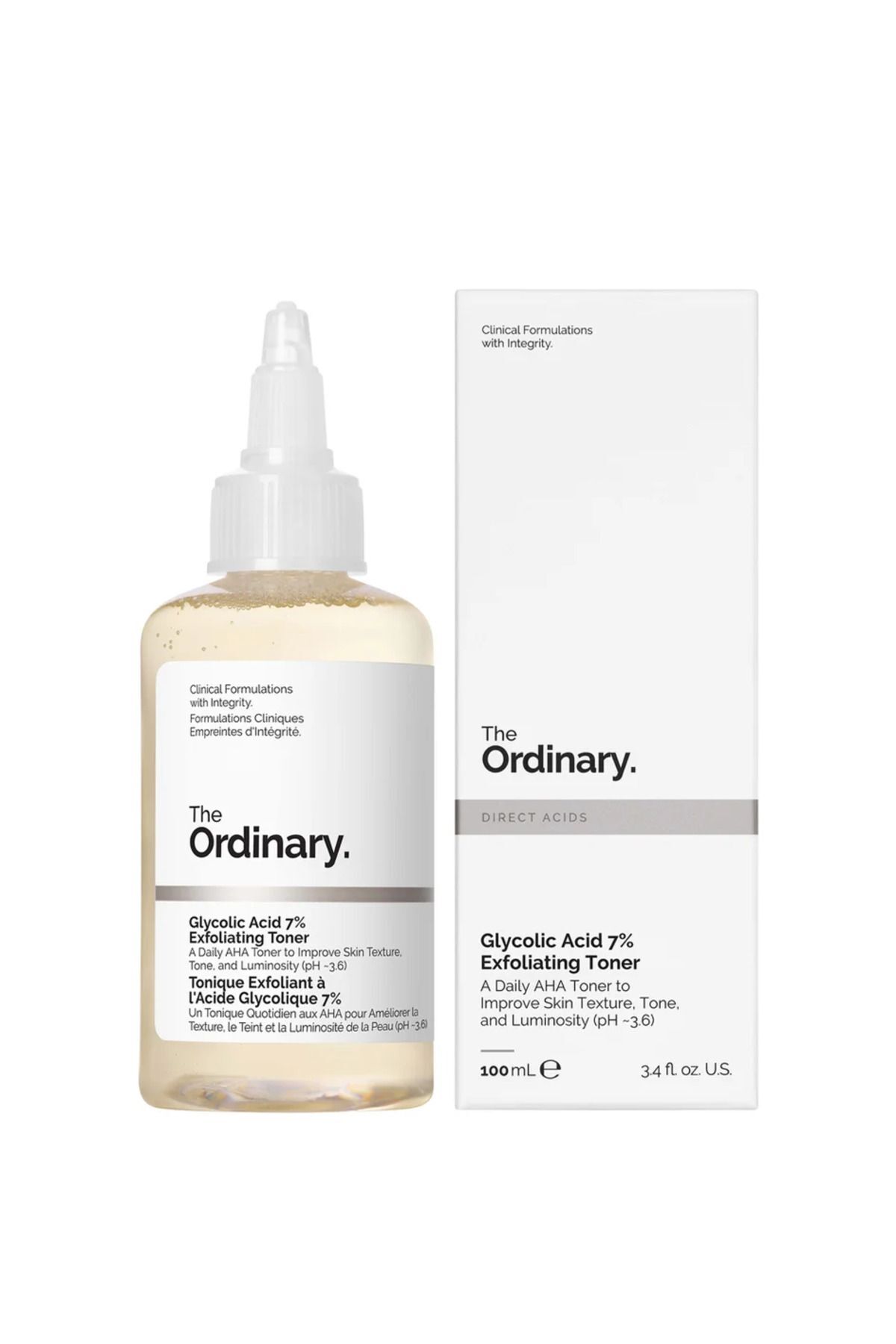 Glycolic Acid 7% Toning Solution  100ml. - Aydınlatmaya ve Pürüzsüzleştirmeye Yardımcı