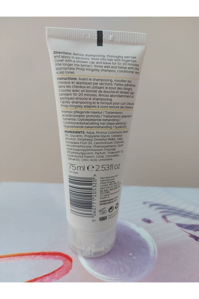 Elasticizer Therapies Sicilian Lemon & Bergamot Deep-Conditioning Treatment 75ml.