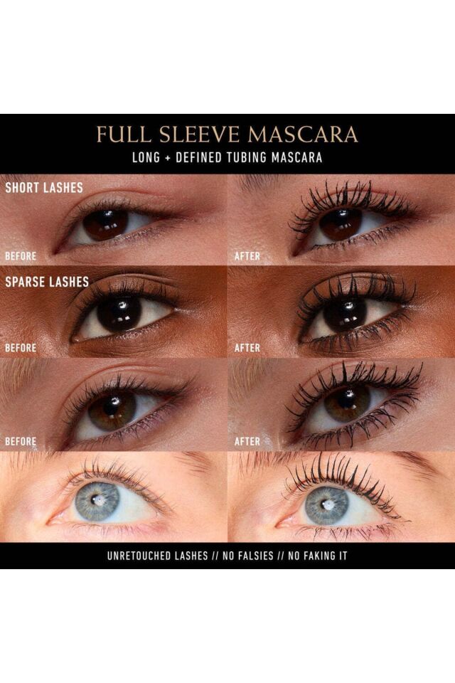 Full Sleeve Long+Defined Tubing Mascara Mini Boy 5.5ml. Ink Black