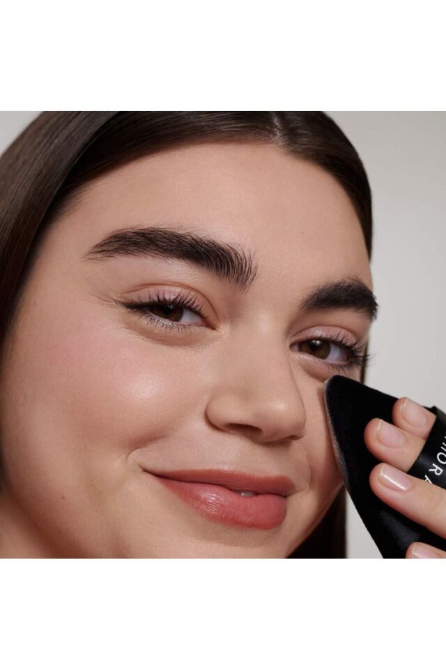 Velour Makeup Powder Puff Black