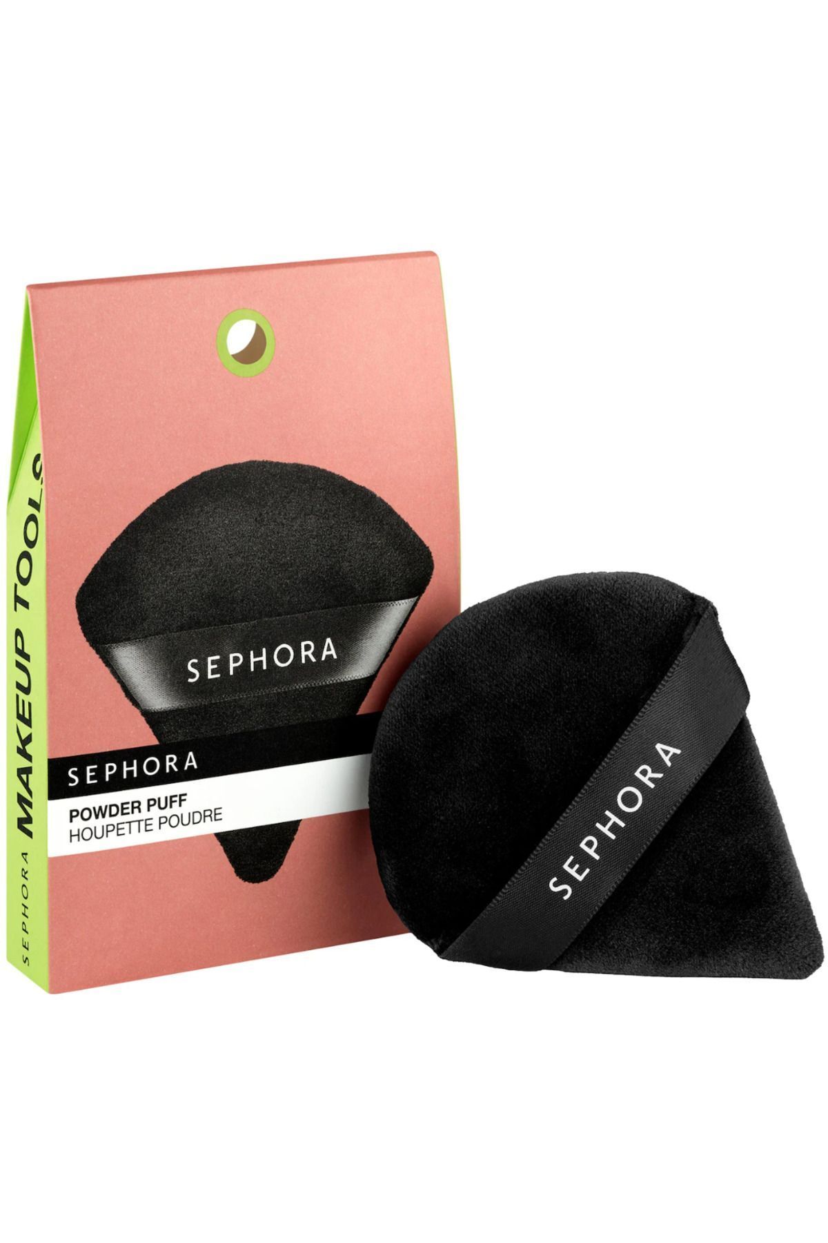 Velour Makeup Powder Puff Black