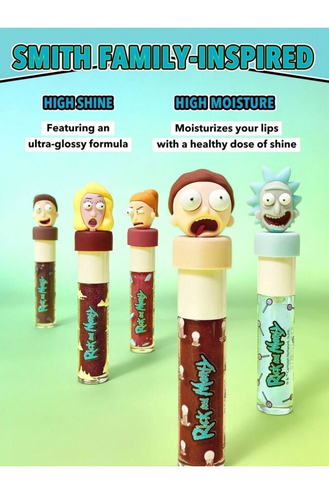 Rick and Morty X SHEGLAM Family Counseling Lip Gloss Set (3.6mlx5ad.)