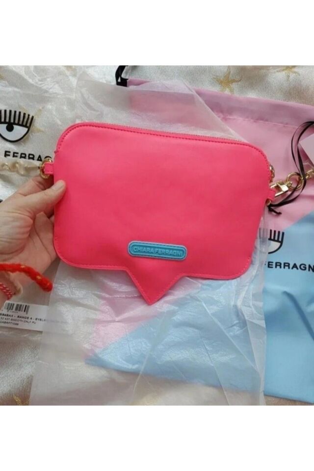 Zincirli Yandan Omuz Çantası 71SB4BAX Fluorescent Pink