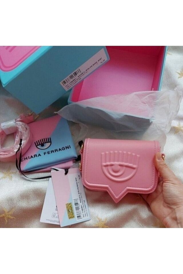 Eyelike Bag Pembe Kol & Bel Çantası 14x10.5x4cm