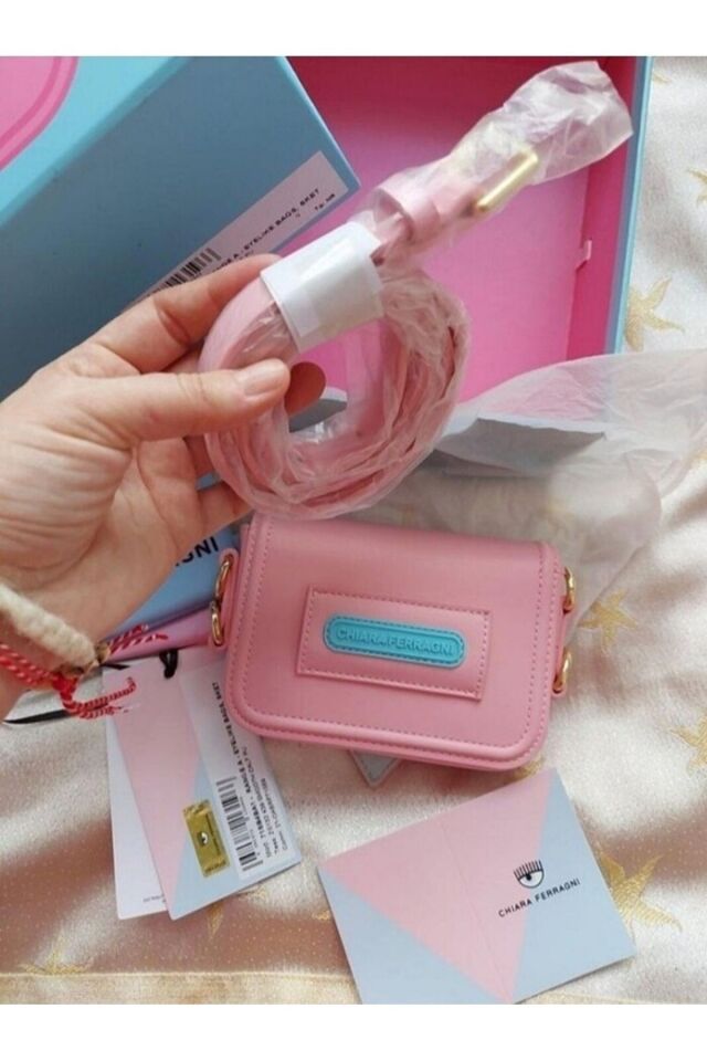 Eyelike Bag Pembe Kol & Bel Çantası 14x10.5x4cm