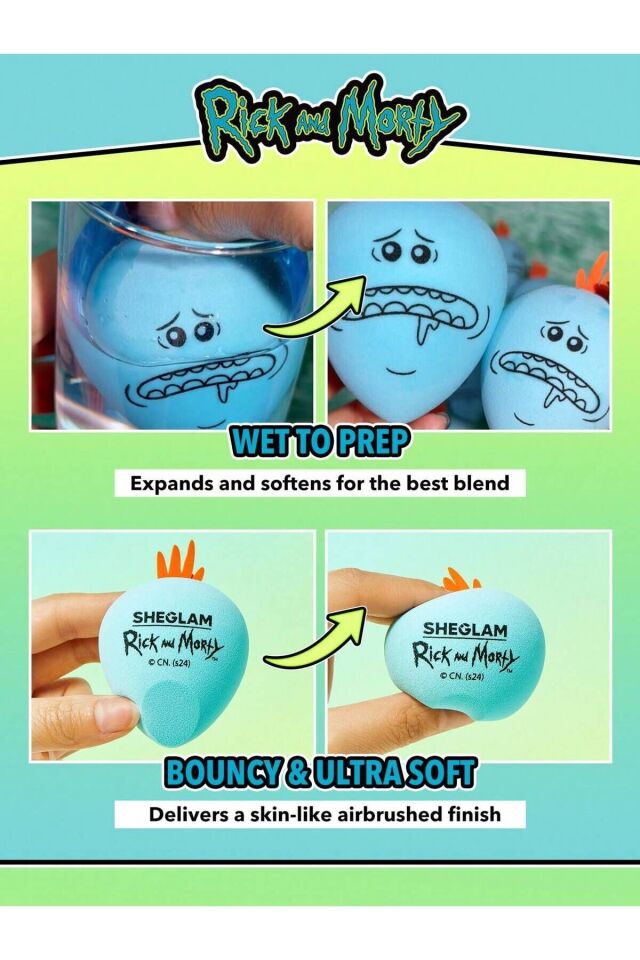 Rick and Morty X SHEGLAM Mr. Meeseeks Beauty Sponge 1pc