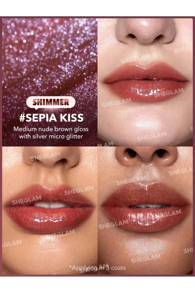 Pout-Perfect Shimmer Lip Plumper Sepia Kiss 2g.
