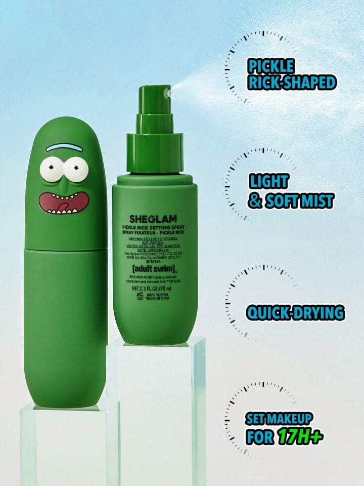 Rick and Morty X SHEGLAM Pickle Rick Setting Spray 70ml