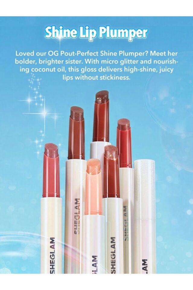 Pout-Perfect Shimmer Lip Plumper - Pink Flamingo 2g.