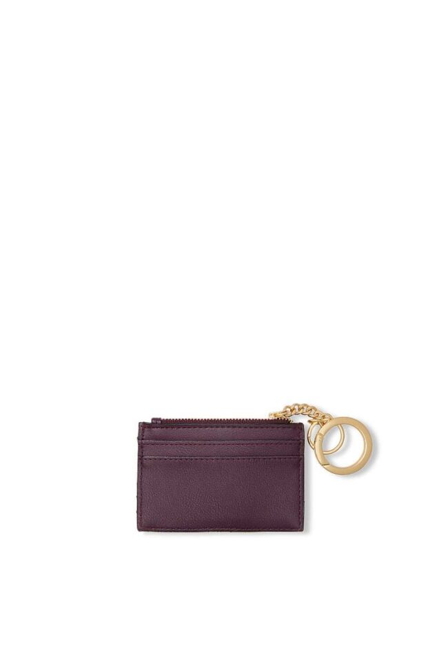 Card Holder Keychain Bordo