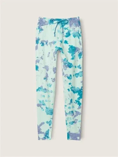 PINK Pamuklu Yüksek Bel Uzun Kampüs Eşofman Altı L Beden