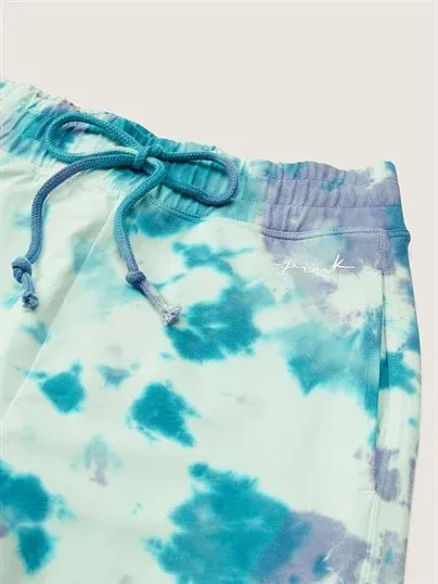 PINK Pamuklu Yüksek Bel Uzun Kampüs Eşofman Altı L Beden