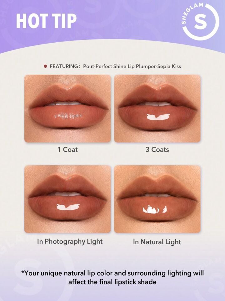 Pout-Perfect Shine Lip Plumper 2g. - Hot Cocoa